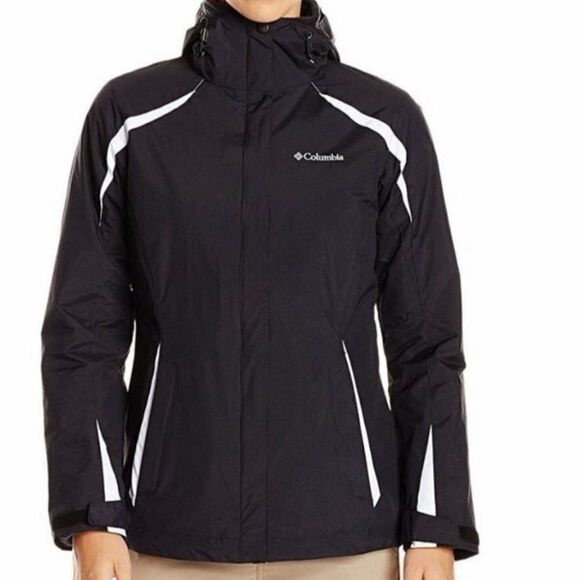 Columbia Blazing Star black and white  Interchange heavy coat/ jacket sz XL - Picture 1 of 7